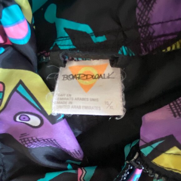 Vintage 90's Windbreaker Yellowknife Northwest Territories Jacket Sz XL - Picture 6 of 7